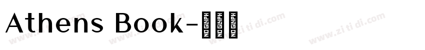 Athens Book字体转换
